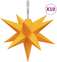 vidaXL Lumina de Craciun 10 LED-uri galben 10 cm 