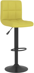 vidaXL Scaun de bar verde material textil 