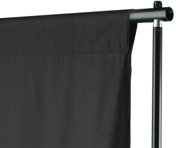 vidaXL Sistem de suport fundal 500 x 300 cm negru 