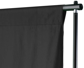 vidaXL Sistem de suport fundal 600 x 300 cm negru 