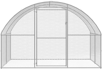 vidaXL Voliera de pasari pentru exterior 3x2x2 m otel galvanizat 