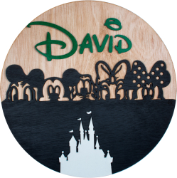 Decor Personalizabil HandyHands cu Nume din lemn Disney 36 cm 
