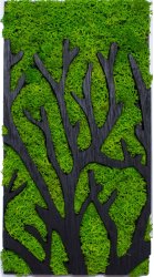 Decor Personalizat Licheni Crengi de Copac din lemn HH1528 - 10x20 cm 