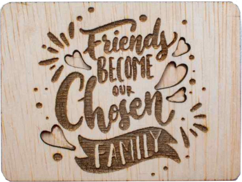 Decor Pretenii devin Familie Personalizat Blank HH1524 din lemn pentru Licheni - 25x18 cm 