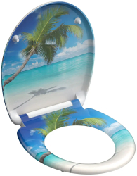 SCHUTTE Scaun de toaleta Duroplast inchidere silentioasa &bdquo CARRIBEAN&rdquo 