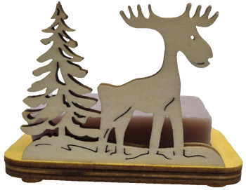 Suport pentru sapun din lemn de plop - Design Eco-Friendly 