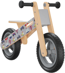vidaXL Bicicleta de echilibru pentru copii imprimeu si Gri 