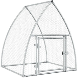 vidaXL Cotet pentru pasari gri 100x105x120 cm otel galvanizat 