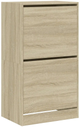 vidaXL Pantofar cu 2 sertare rabatabile stejar sonoma 60x42x108 cm 