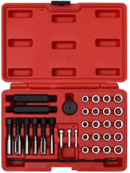 vidaXL Set de scule reparare filete de bujii 33 piese M8 M10 M12 