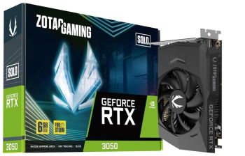 Placa video Zotac GeForce RTX 3050 SOLO 6GB GDDR6 96-bit 