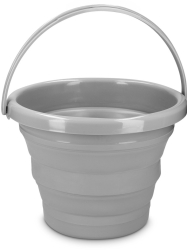 Galeata pliabila din cauciuc termoplastic Navaris 5 L Gri 45985.2.22 