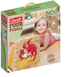 Quercetti Four Puzzle Animale Fantastice Bio 