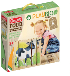 Quercetti Four Puzzle Animale Ferma Bio 