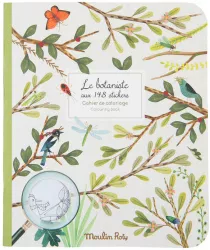 Carte de colorat cu abtibilduri Gradina Moulin Roty 