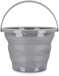 Galeata pliabila din cauciuc termoplastic Navaris 10 L Gri 45985.3.22 