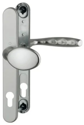 Maner usa termopan Hoppe New York exterior 92 x 30 mm buton fix material aluminiu culoare titan F9 