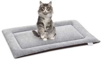 Pat de calatorie pentru caini Navaris 79 x 48 cm Poliester Gri 54008.22.3 