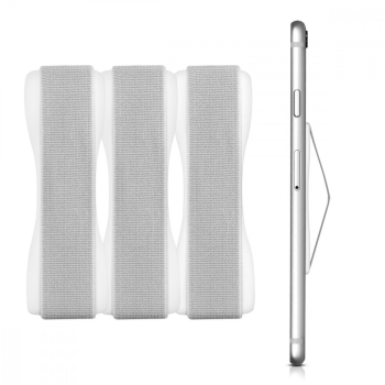 Set 3 Suporti tip inel pentru telefon Kwmobile Alb Plastic 43997.03 