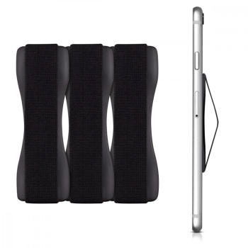 Set 3 Suporti tip inel pentru telefon Kwmobile Negru Plastic 43997.02 