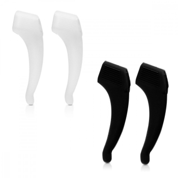 Set 4 Terminale anti-alunecare pentru ochelari Kwmobile Negru/Alb Silicon 45480.47