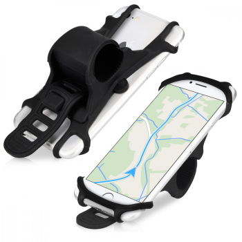 Suport bicicleta universal pentru telefon Kwmobile Negru Silicon 45152.01 