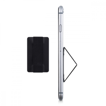 Suport tip inel pentru telefon Kwmobile Negru Plastic 38691.01 