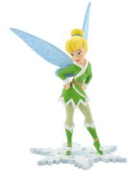 Figurina - Tinkerbell cu haina si aripi de iarna 