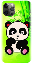 Husa din silicon compatibila cu Apple iPhone 12 Pro Max - model X Cute Panda 