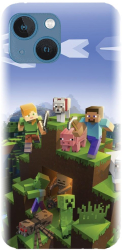 Husa din silicon compatibila cu Apple iPhone 13 - model MInecfraft 2 