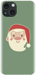 Husa din silicon compatibila cu Apple iPhone 15 - model Cute Santa Claus 