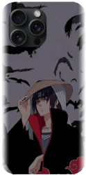 Husa din silicon compatibila cu Apple iPhone 15 Pro Max - model Anime Itachi Uchiha 