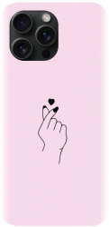 Husa din silicon compatibila cu Apple iPhone 15 Pro Max - model Simple Love 