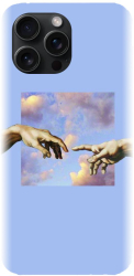 Husa din silicon compatibila cu Apple iPhone 15 Pro Max - model The Touch Of God 
