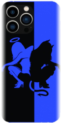 Husa din silicon compatibila cu Apple iPhone 15 Pro - model Angel Devil 