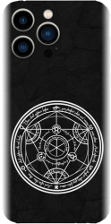 Husa din silicon compatibila cu Apple iPhone 15 Pro - model Anime Transmutation Circle 
