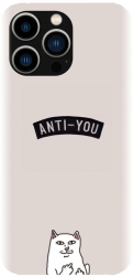 Husa din silicon compatibila cu Apple iPhone 15 Pro - model Anti You 