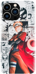 Husa din silicon compatibila cu Apple iPhone 15 Pro - model Naruto Aesthetic 