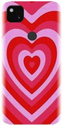Husa din silicon compatibila cu Google Pixel 4a - model PPG Heart Tunnel 