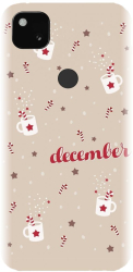 Husa din silicon compatibila cu Google Pixel 4a - model Rudolph 