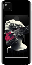 Husa din silicon compatibila cu Google Pixel 4a - model Smoking Sculpture 
