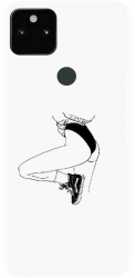 Husa din silicon compatibila cu Google Pixel 5a - model Line Art Legs 
