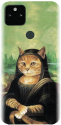 Husa din silicon compatibila cu Google Pixel 5a - model Meowna Lisa 