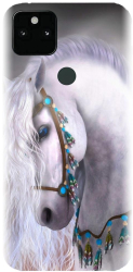Husa din silicon compatibila cu Google Pixel 5XL - model White Horse 