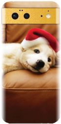 Husa din silicon compatibila cu Google Pixel 6 - model Christmas Puppy 