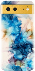 Husa din silicon compatibila cu Google Pixel 6 - model Ink Flowers 