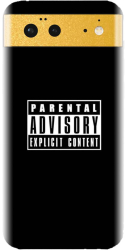 Husa din silicon compatibila cu Google Pixel 6 - model Parental Advisory 