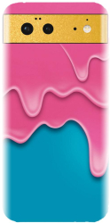 Husa din silicon compatibila cu Google Pixel 6 - model Pink Liquid Dripping 