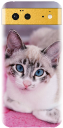 Husa din silicon compatibila cu Google Pixel 6 - model Siamese Kitty 