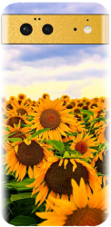 Husa din silicon compatibila cu Google Pixel 6 - model Sunflowers 
